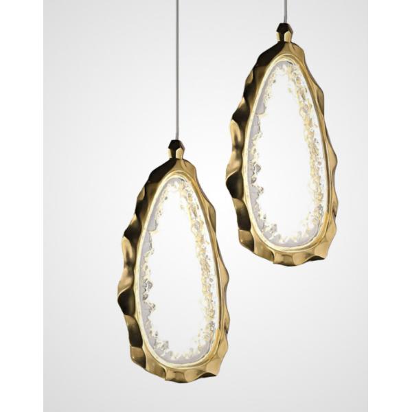 Light luxury copper ring staggered chandelier restaurant living room creative luxury decorative lamps