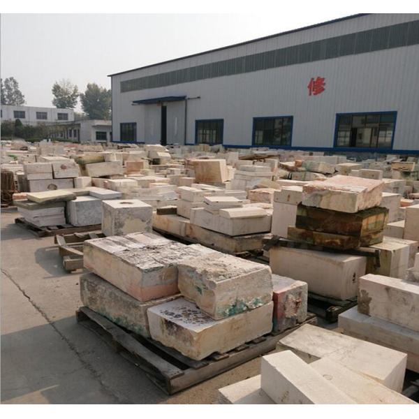 Повторно использовать 1650C сплавил блок бросания AZS для стеклянной плавя печи высокопрочной