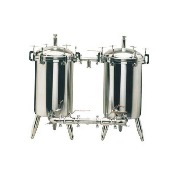 Filtro de leite pasteurizado duplex de aço inoxidável para serviços de manutenção e reparação em campo