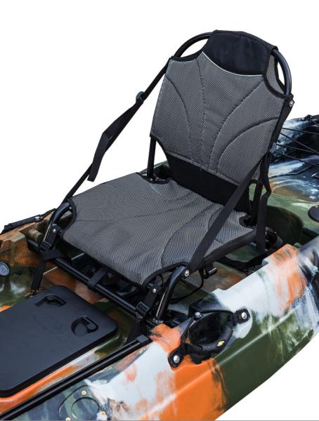 Blow Fitting Sea Fishing Kayak , Simple Black Color Single Man Canoe