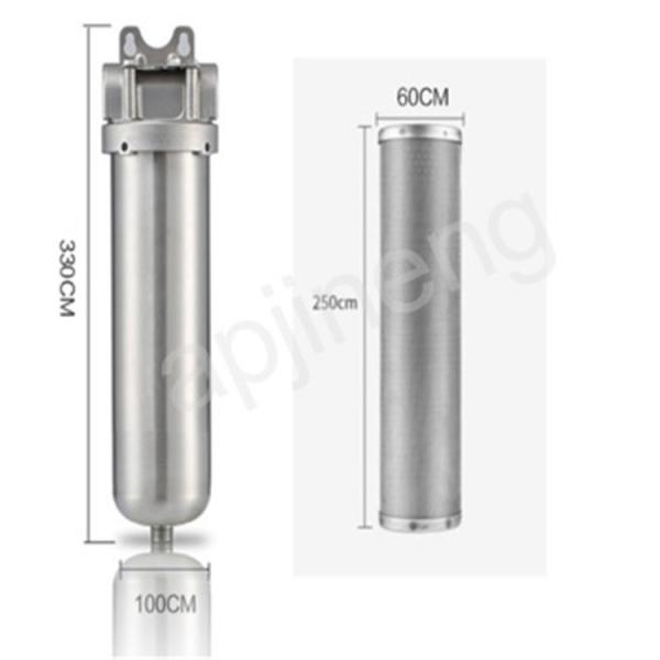 Microns SS304 Cartridge Filter Housing 8000 L/H Water Flow Industries Use