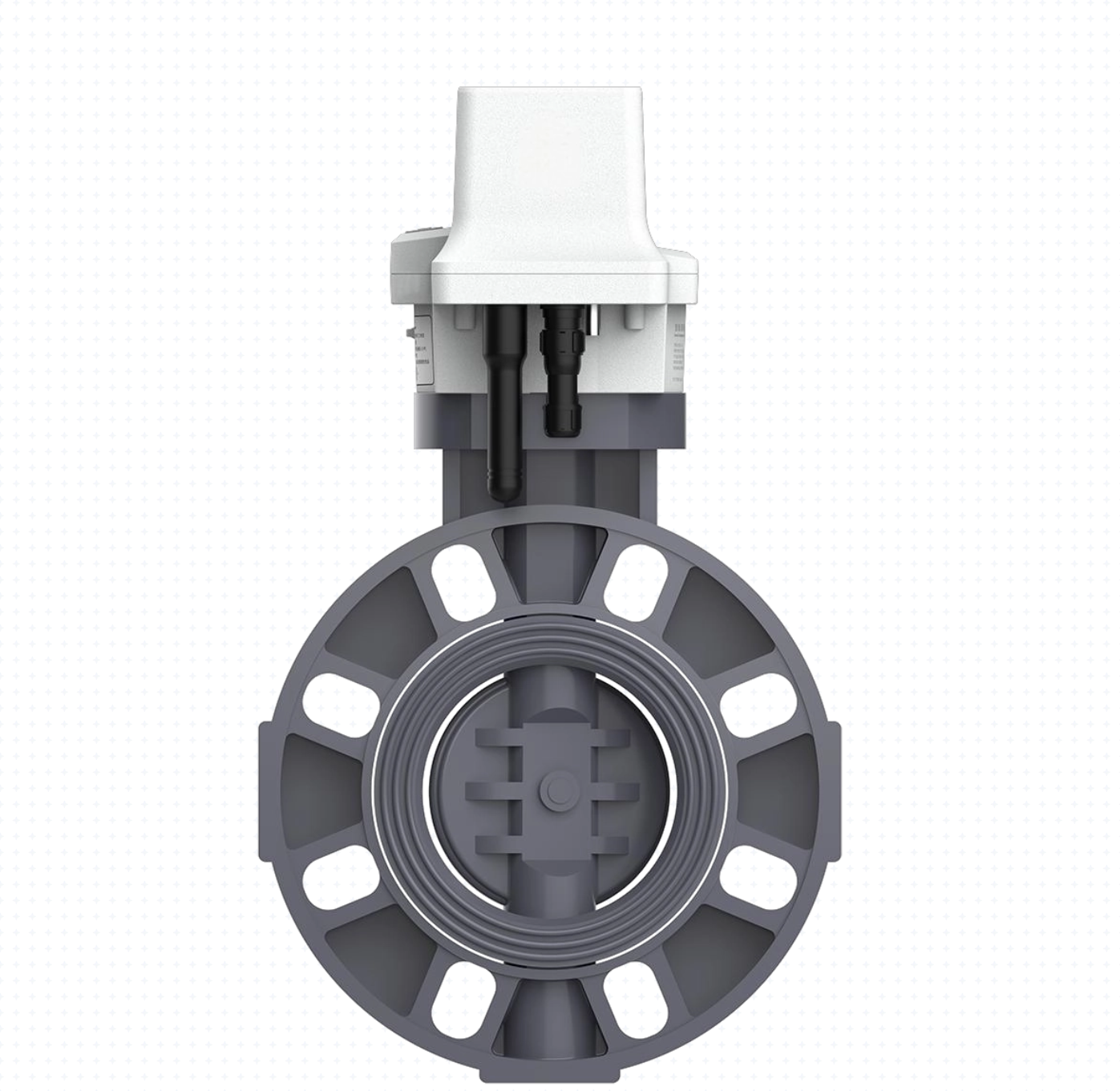 Heavy Duty 4G Intelligent Solar Butterfly Valve, PVC UPVC Smart Water Control Valve