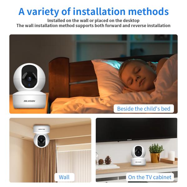 Convenient and Compact 3MP Internet Camera One-Key Dormancy PAN-TILT Function Included