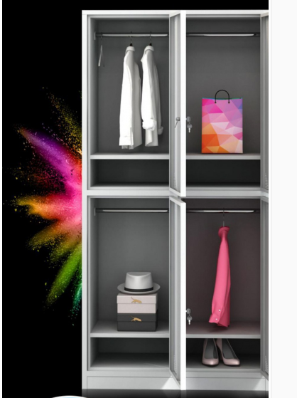 0.157 CBM 45kgs Bearing Capacity 6 Door Steel Locker