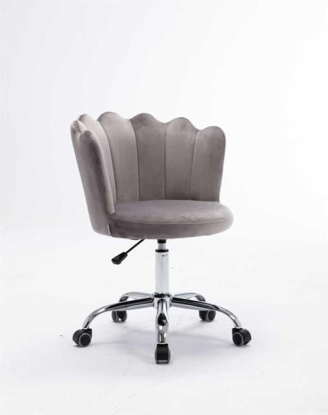 Gray D17.72'' Swivel Shell Chair / Living Spaces Desk Chairs  Adjustable Height