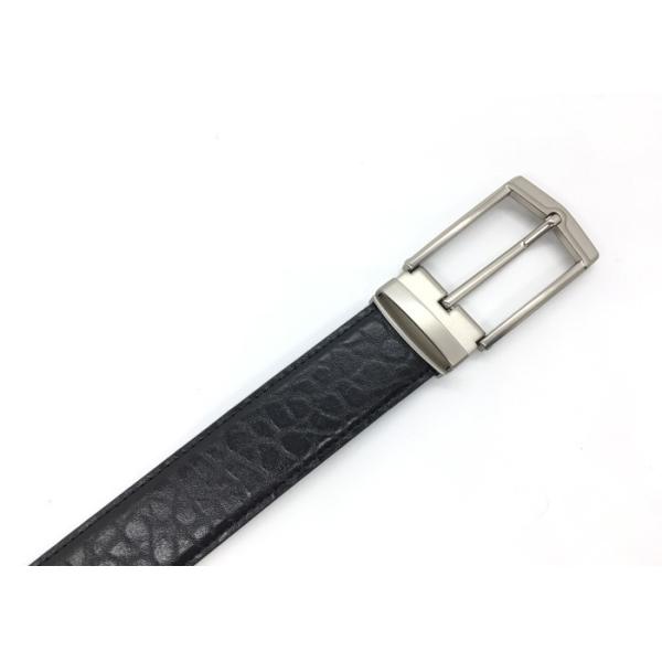 Business And Casual Mens Leather Dress Belt Size Adjustable Black Color