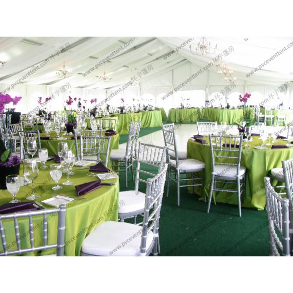 Aluminum Clear Span Wedding Event Tents , Soft PVC Walls Fancy Tents For Weddings
