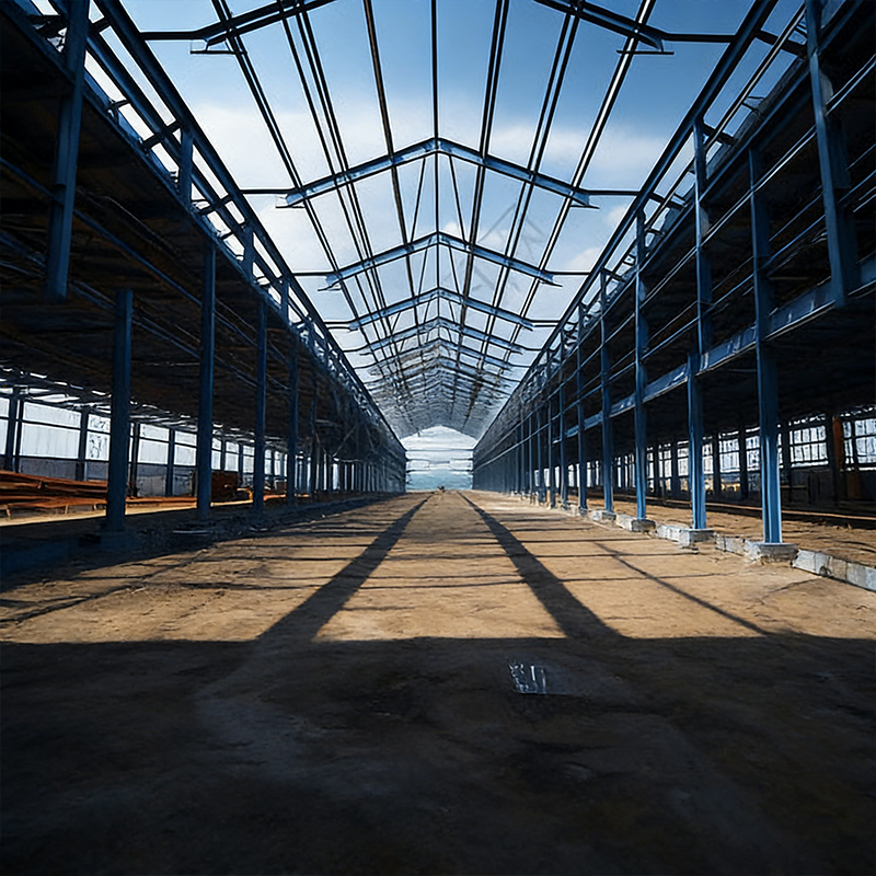 Outdoor Steel Frame Farm Building Modular Corrosion Resistant Coating
