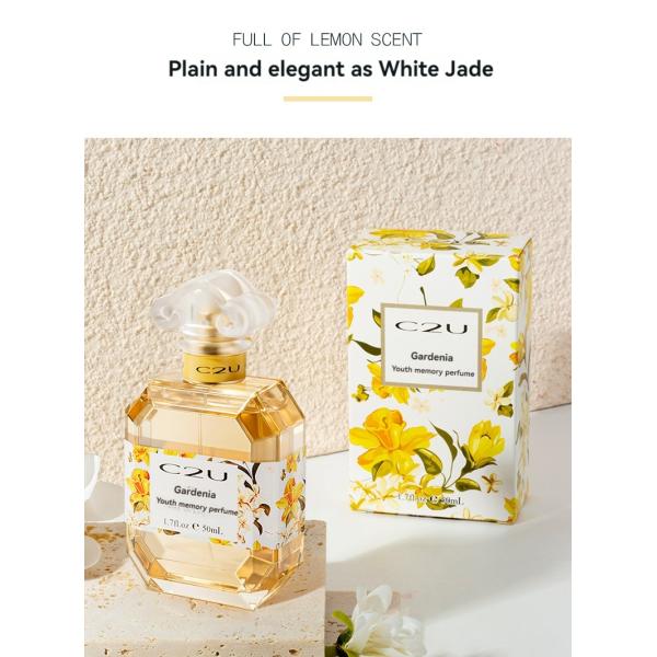 50mL Eau de Toilette France Gardenia Youth Memory Perfume for Women Stay Fragrance