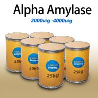 alpha amylase dans l'industrie alimentaire 4000U/G fabricant d'amylase fournissant un échantillon de préparation enzymatique commande minimum 1kg