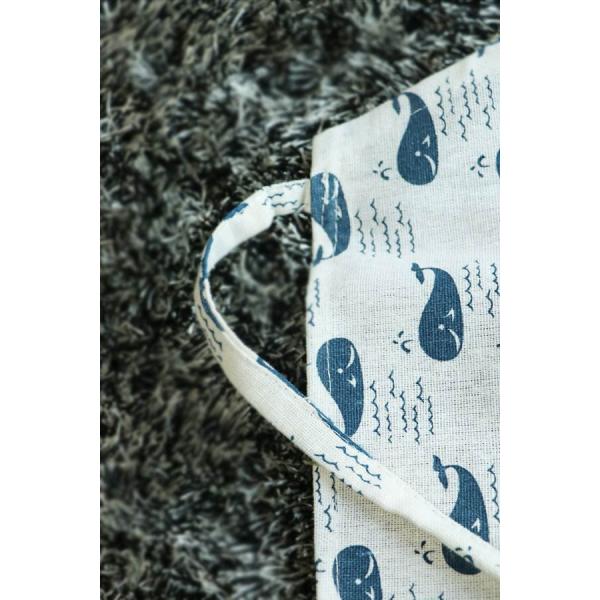 Рисберма домашних и работы Линен с полными картиной печати и украшением шнурка