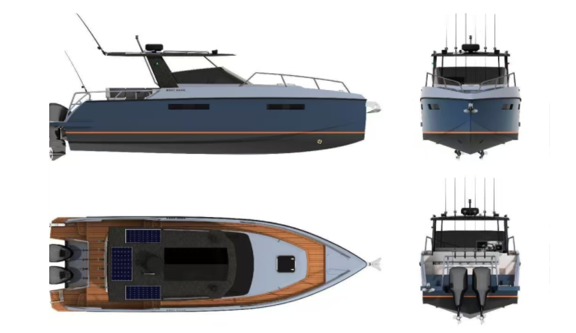 Multifunctional Recreation Aluminium Alloy Boat Customized Max Speed 45kt