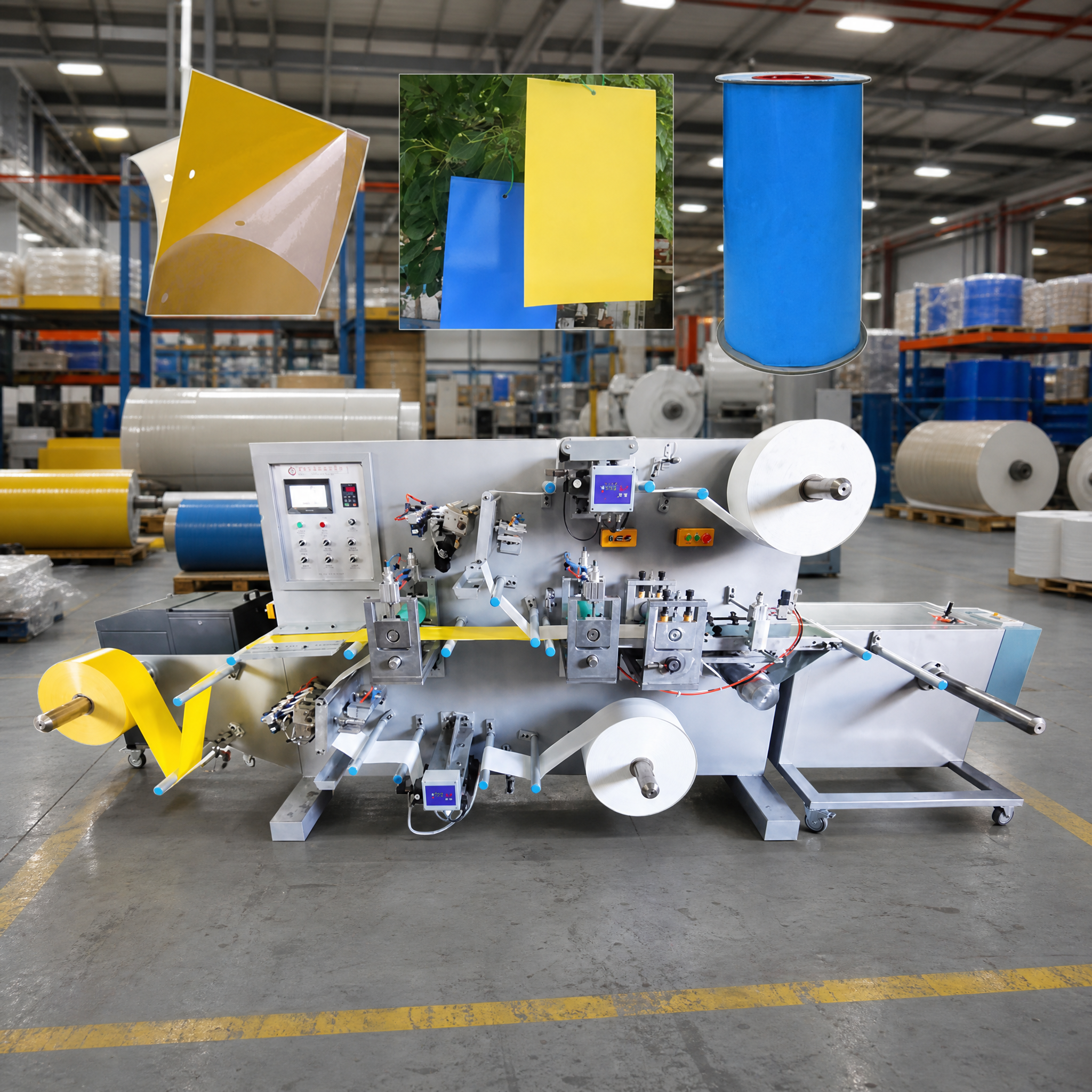 Double Sided 20000pcs/H Sticky Rat Glue Trap Making Machine