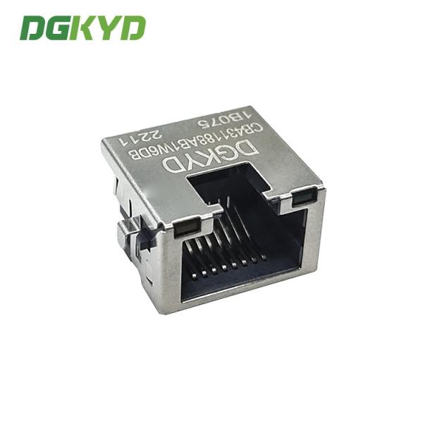 DGKYDCB431188AB7WA6DB1075 4.3 Connecteur de carte Sink RJ45 Socket avec lampe Package Shield SMT