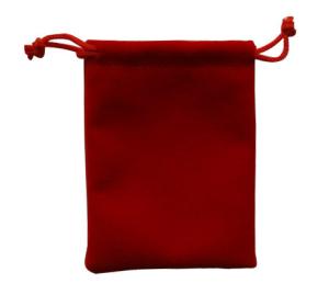 Poche faite sur commande de velours de Silkscreen, sac de cordon de flanelle de