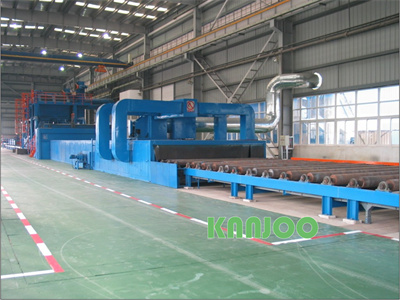 Versatile Sa 2.5 Steel Plate Shot Blasting Machine - Cleaning Intensity 25-45m/Min