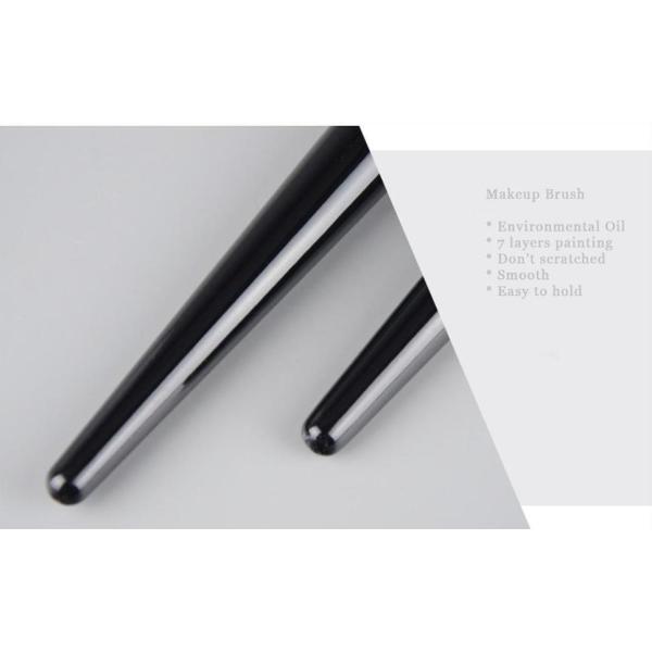 Изготовленный на заказ макияж порошка контура стороны метки частного назначения чистит мягкие синтетические волосы щеткой с деревянной ручкой