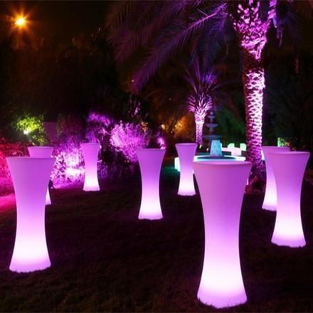 Modern LED Bar Furniture / LED Cocktail Table Waterproof For Night Club