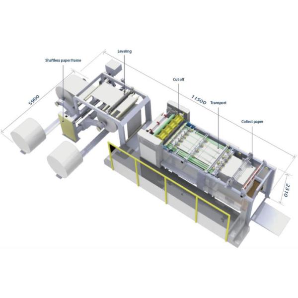 Aparando a talhadeira de papel térmica Rewinder 400cuts/Min