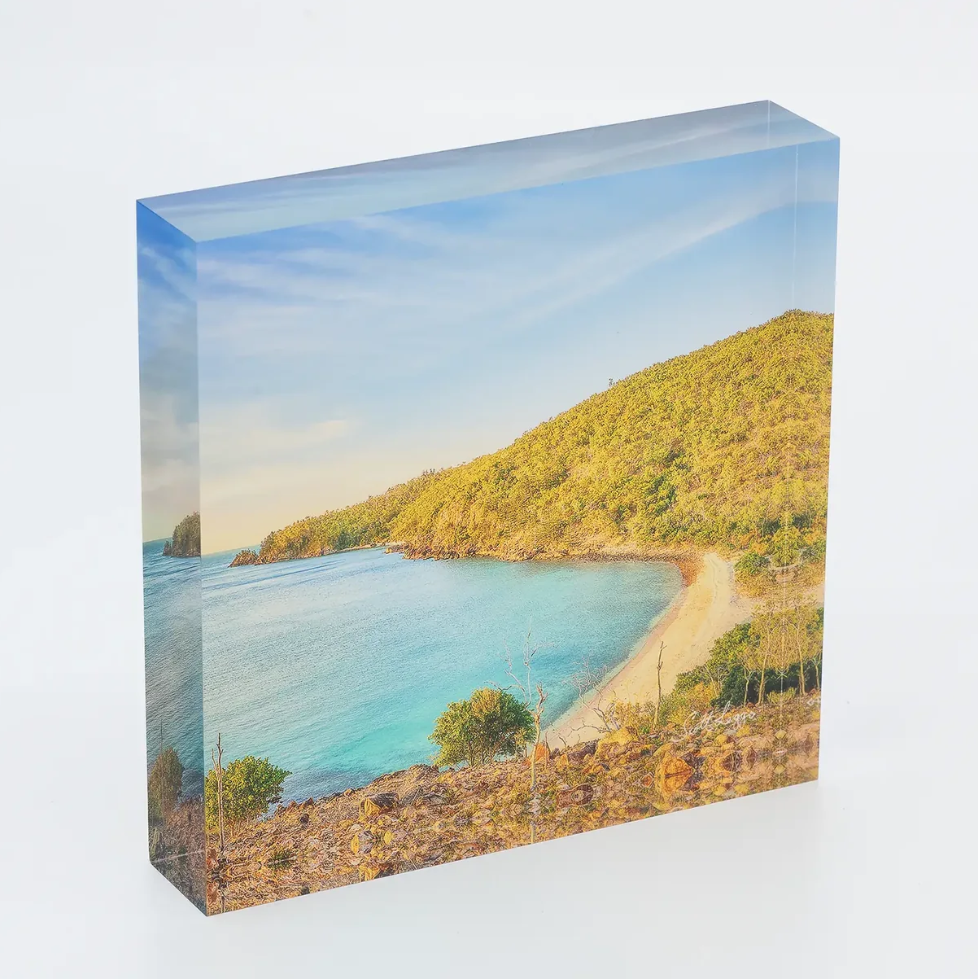 Custom Acrylic Block With Clear UV Printing And Durable For Modern Stylish Display