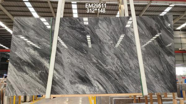 Italy White Gray Marble Natural For Feature Walls Staircase Flooring Applications