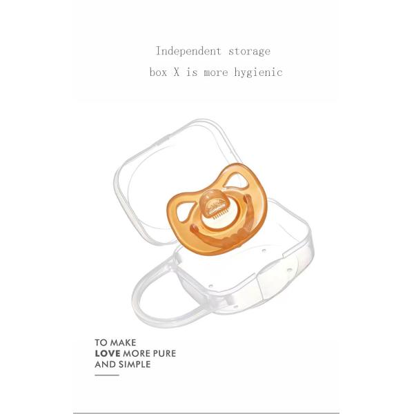 100% Soft Silicone One Piece Pacifier for Babies 6-16 Months Orthodontic Nipple BPA-Free