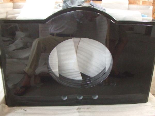 Black Natural Granite Countertops , High Density Solid Black Granite Countertops