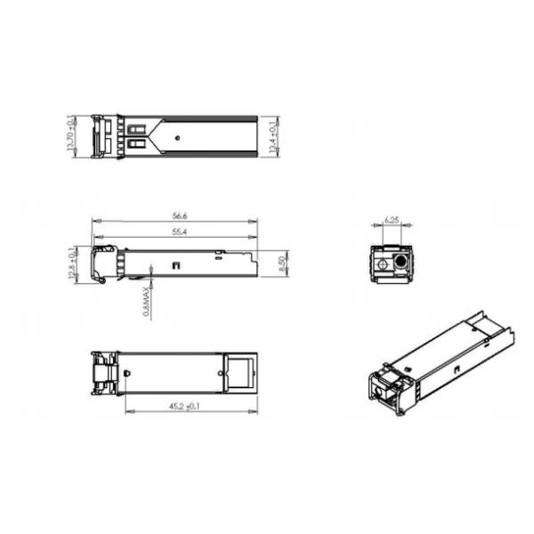20 км мультимодное волокно 1,25 Гбит/с SFP-передатчик двунаправленный для Cisco/HP/Huawei/H3C/Juniper/ZTE