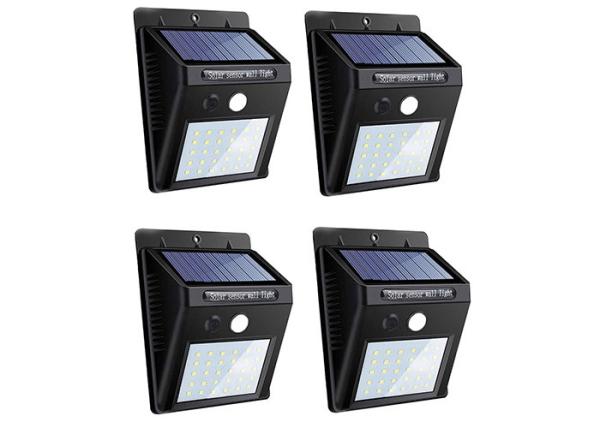 30 Led Solar Powered Yard Lights Outdoor Lighting 120 Degrees Angle Motion Sensor Bright White Color