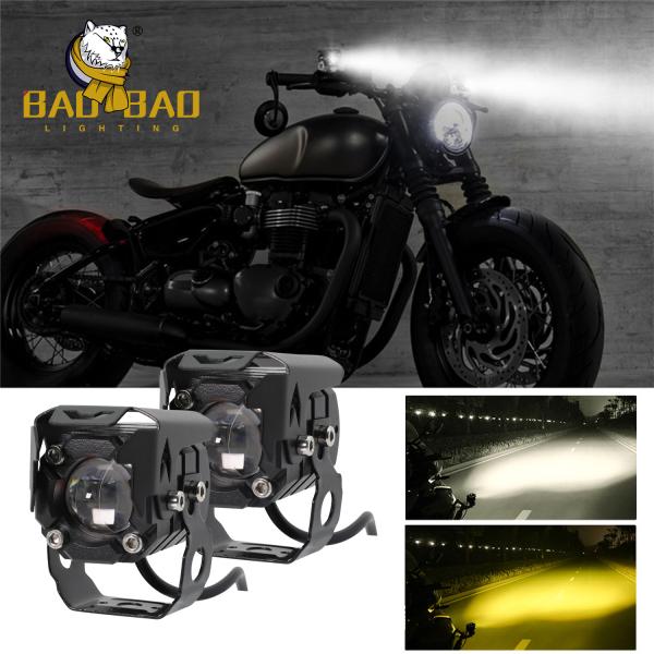 Red White Yellow 24V Aluminum Casing Motorbike Super Bright Spotlight