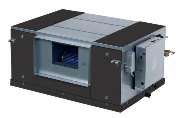 220V 1ph FCU Fan Coil Unit High Static Pressure Ducted Type Chilled Water Fcu 1200 Cfm