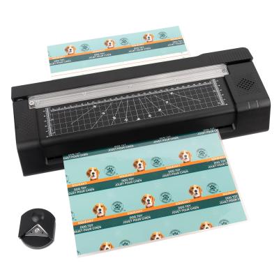 Máquina de laminação de mesa de 13 polegadas a frio e quente 4 em 1 laminador térmico com trimador de papel punch corner rounder