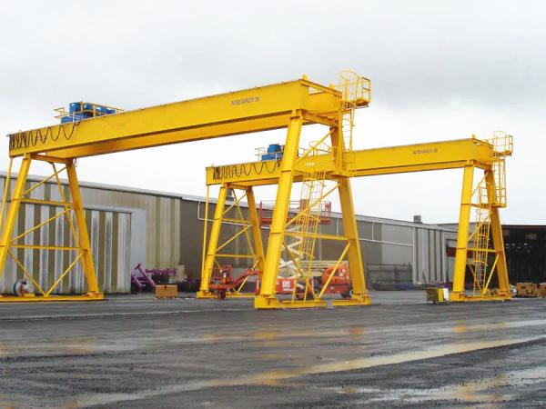 Outdoor A5 Double Beam Trolley Rail Gantry Crane 380V 50Hz 3Ph