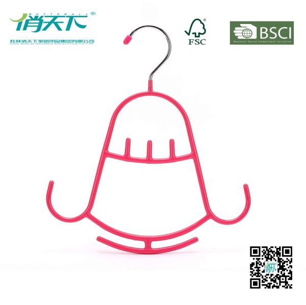 Betterall Multifunctional Bell-shaped PVC Metal Hanger for scarves