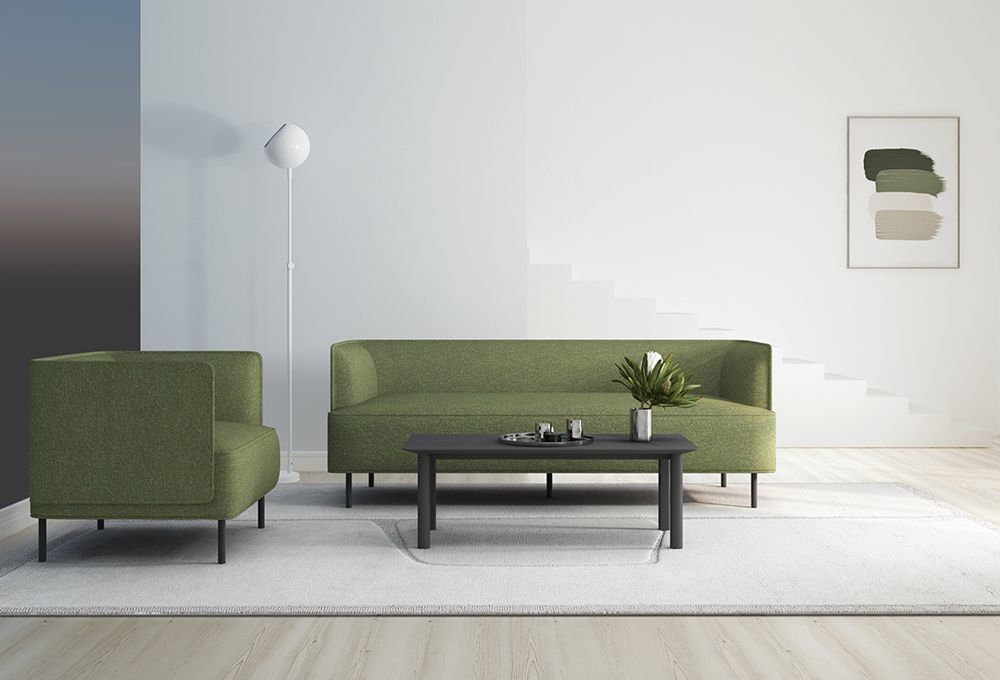 Customization Brown Office Waiting Sofa Workplace Reception Sofa Set OEM