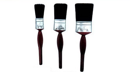 Black Bristle Fine Bristle Paint Brush 50 Mm Wood Handle