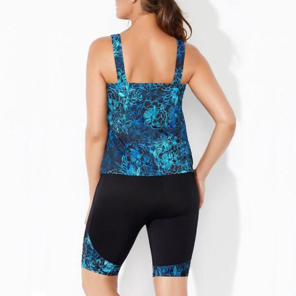 Swimwear Plus Size Tankinis Camisole Shorts 2 Piece Swim Suits Printed Women Swimwear