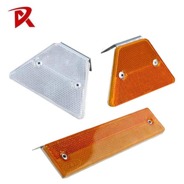 Galvanized Hot dip Trapezoid Guardrail with Solar Delineator Post and Reflective Panel for Highway Roadside Traffic Safety Guidance