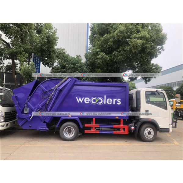 HOWO 5cbm Compactor Garbage Truck Compressed Waste Treatment Truck