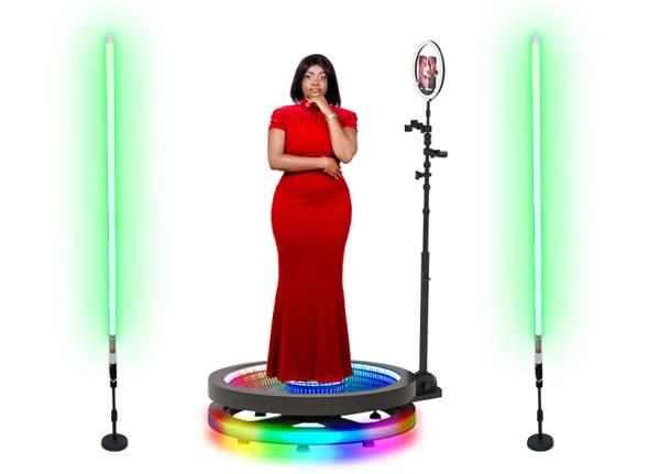 Fluorescent Stage Lighting Equipments Rechargeable Rgb Tube Light For Photography