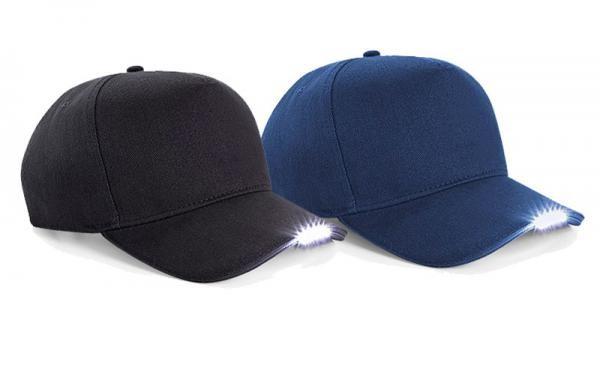 5 LEDs Soft Cotton Baseball Caps Camo Adjustable Strap Velcro Closure With Lights