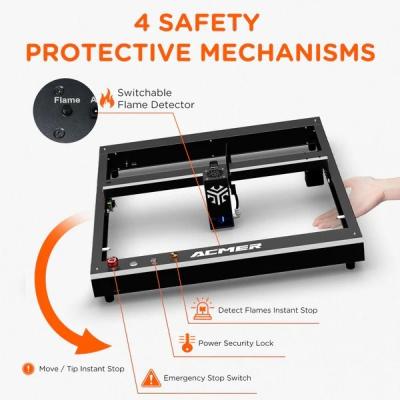 33W Integrated Laser Cutter Machine 30000mm/Min With Automatic Laser Air Assist