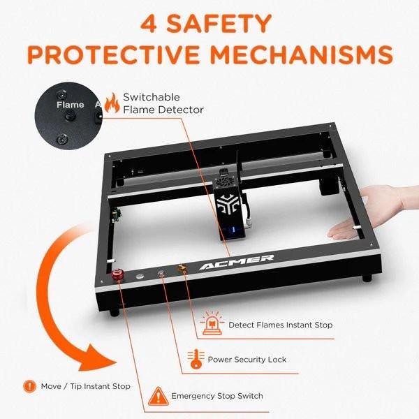 33W Integrated Laser Cutter Machine 30000mm/Min With Automatic Laser Air Assist