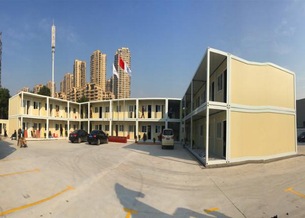 Official Area Flat Pack Office Buildings Two Stories With Galvanized Steel Frame Structure