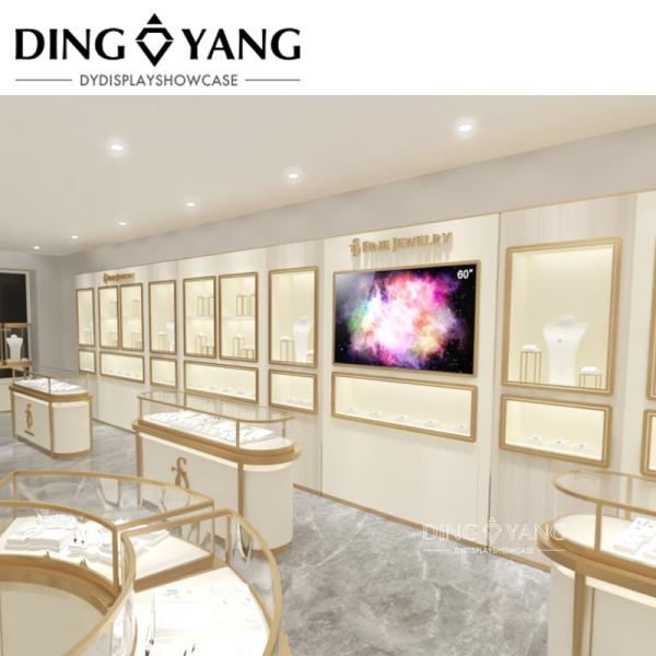 Брюшетка из нержавеющей стали ювелирный магазин дизайн интерьера с индивидуальным цветом