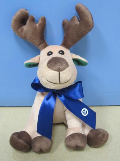 8 Inch Stuffed Promotional Gifts Toys Christmas Moose Reindeer Plush Toys