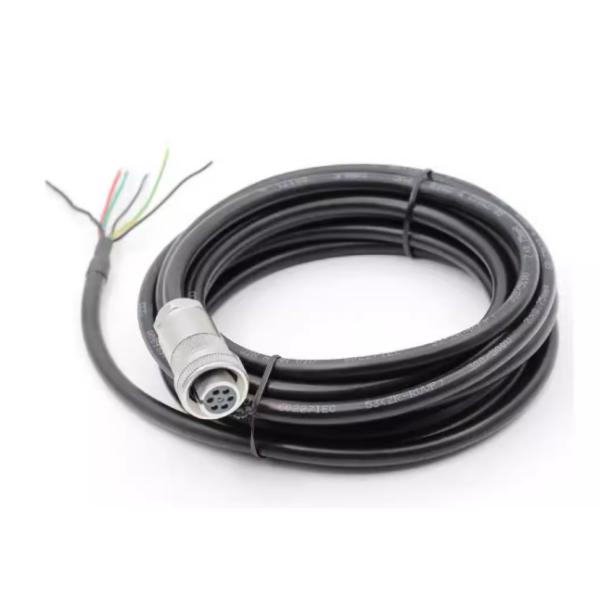 Waterproof 18-24 AWG Servo Motor Connector with Crimp/Solder Termination for Industrial Automation