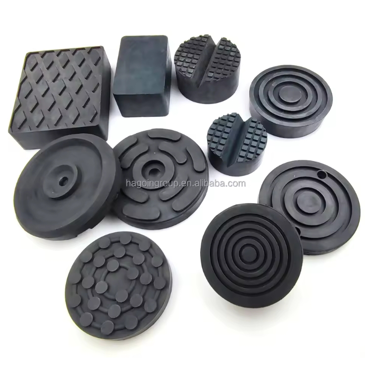Elevator Jacks Automotive Rubber Parts Round Chassis Molded Silicone Rubber Pad