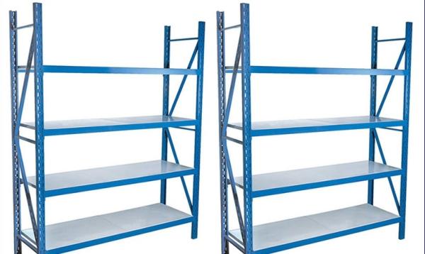 Estante de estantes de aço, sistema de estantes de armazém industrial ajustável