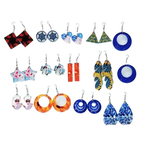 Blank Sublimation Acrylic Earrings For Custom Girl Gifts